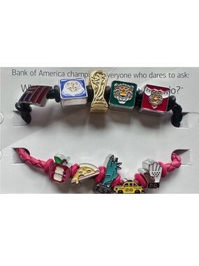 Bank of America FIFA World Cup Charm Bracelet Set - With Extra Red Band